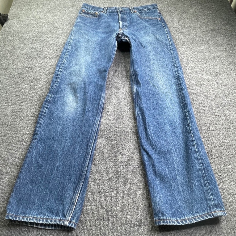 Levi's‎ 501xx Jeans Mens 36x34 Blue Straight Leg Button Fly Made in USA Vintage